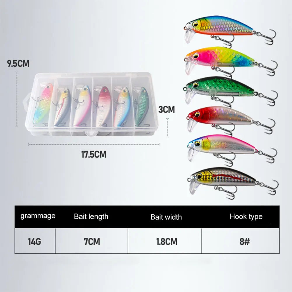 Artificial Crankbait Wobbler Lures With 3D Eyes For Bass