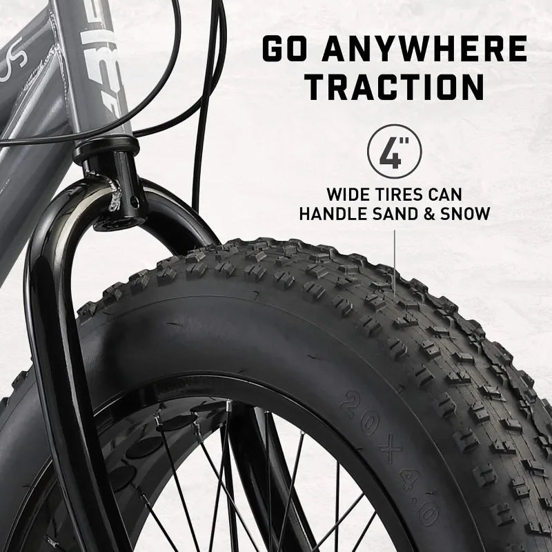 YTYIN Fat Tire Mountain Bike With Front Suspension System