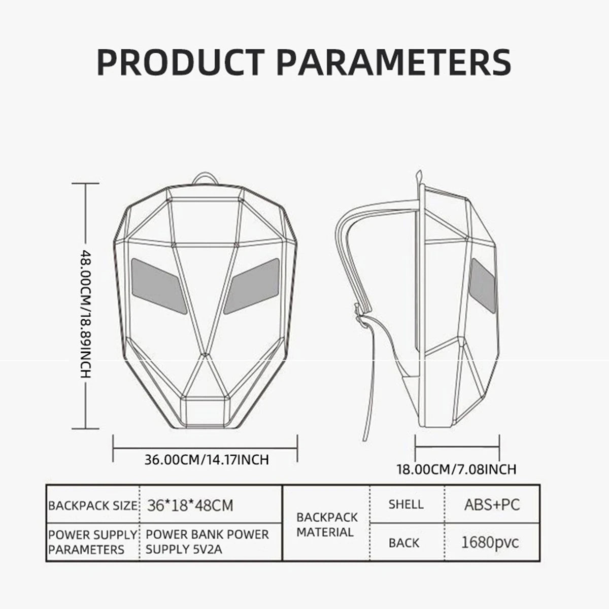 LED Motorcycle Riding Backpack With App