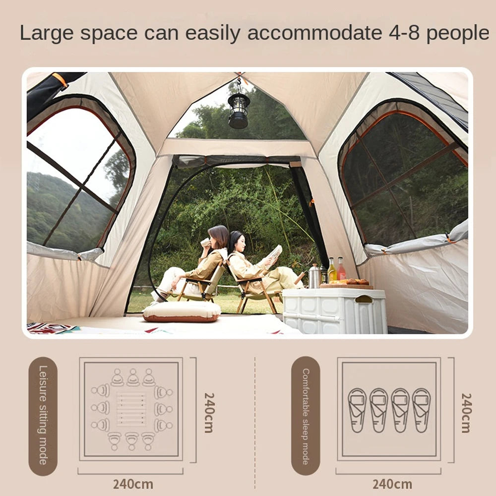 Pro Gear Sporting Goods One Touch Ridge Tent 3 To 8 People