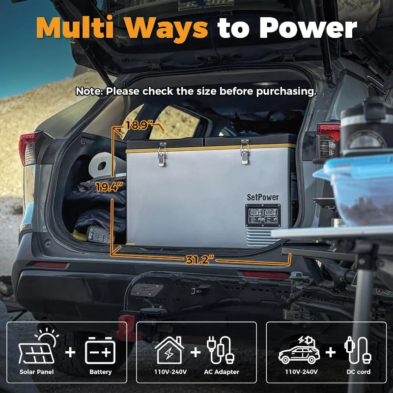 Pro Gear Sporting Goods Setpower Dual Zone Car Refrigerator