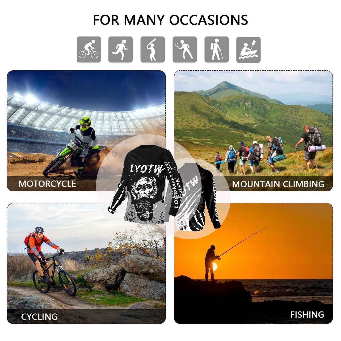 CN Guangdong Motorcycle Wicking Long Sleeve Jersey