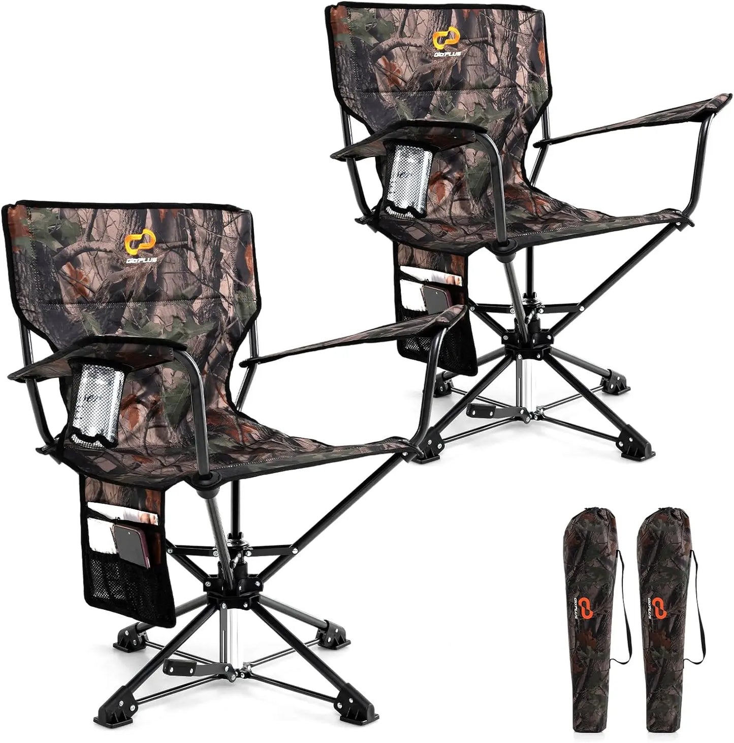 Angduo Swivel Hunting Chair Cup Holder 360 Folding Blind