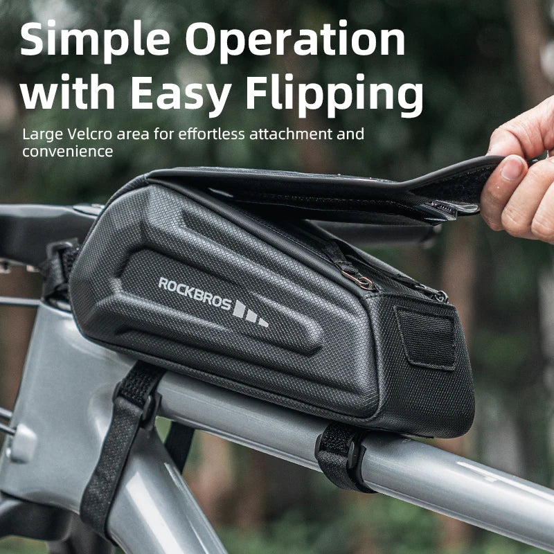 RockBros Waterproof Hard Shell Front Frame Bike Phone Bag