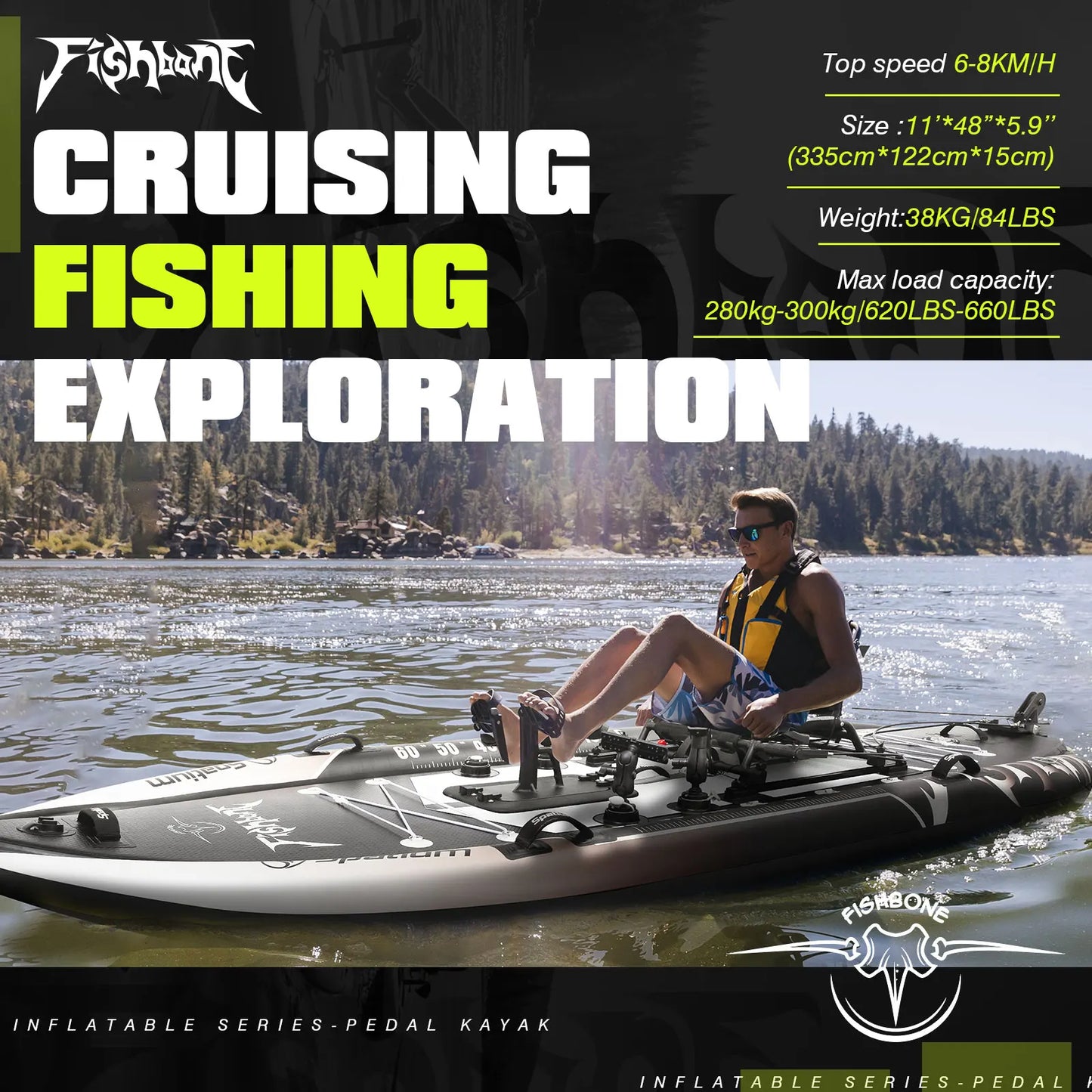 Spatium Fishing Pedal Drive Sit On Top Kayak Power System