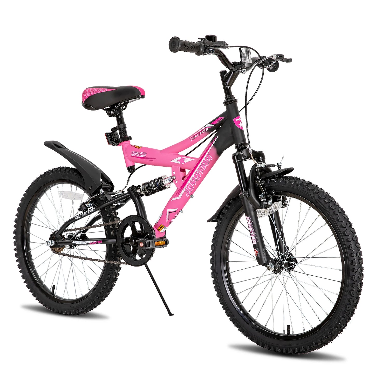 Joystar Kids Mountain Bike Ages 6-15 With Dual Suspension Kickstand