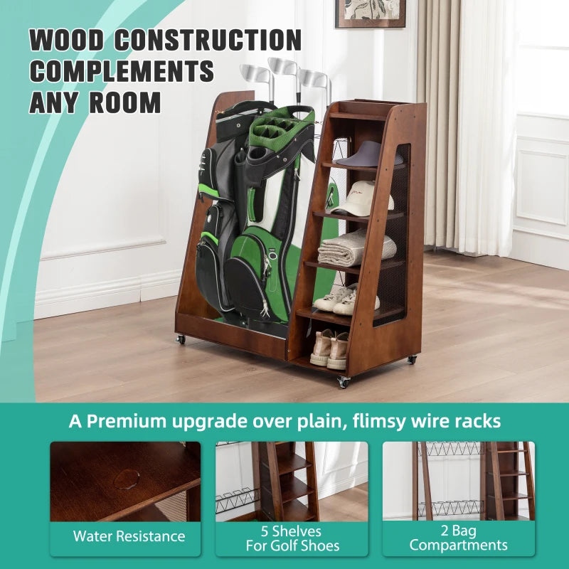 Pro Gear Golf Bag Organizer For Garage And Car Storage