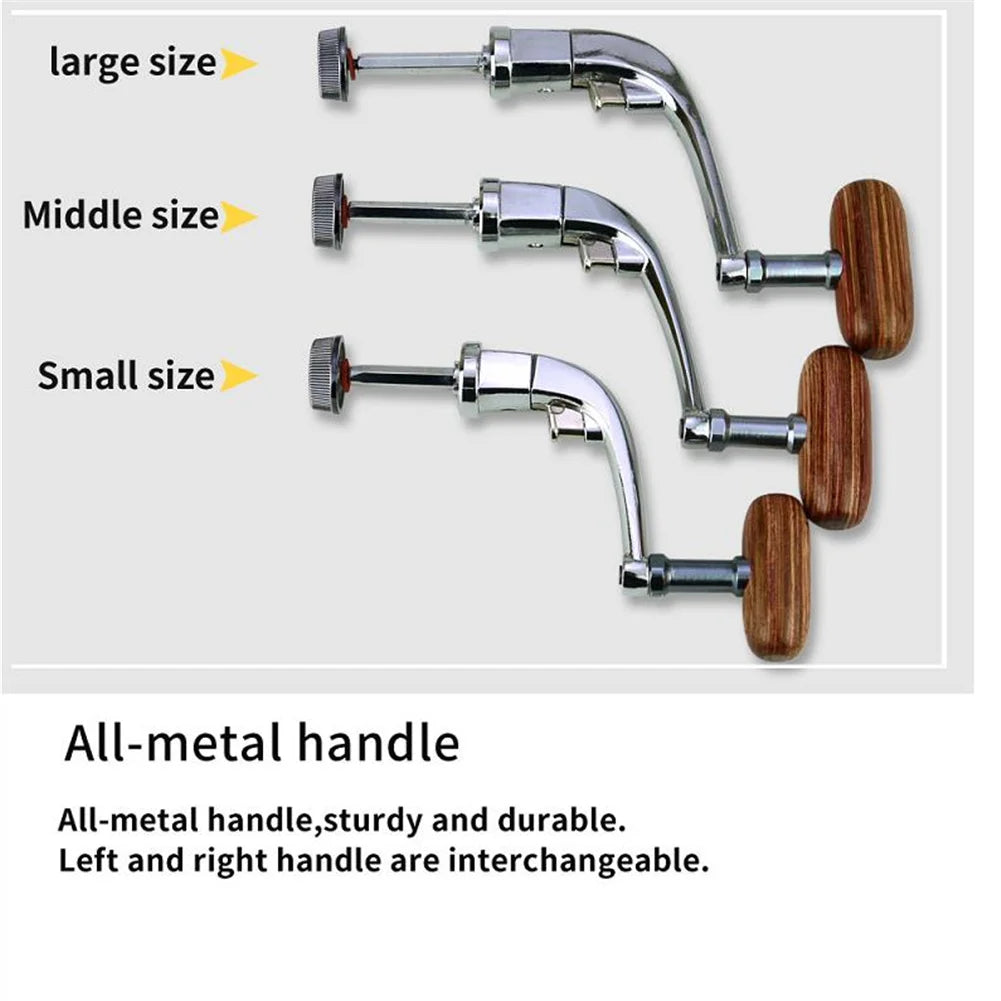 HiMISS Metal Folding Rocker Fishing Reel Handle Crank Arm