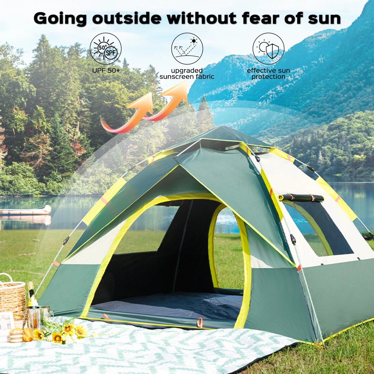 Pro Gear Sporting Goods Lovewe Waterproof Quick Opening Tent