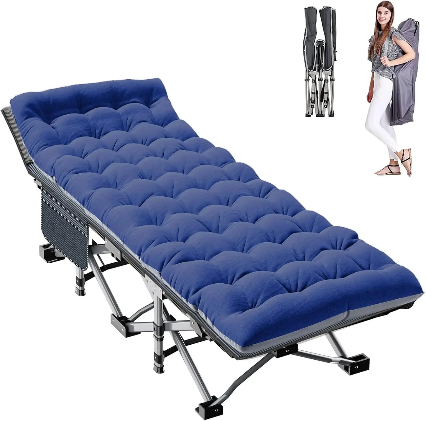 Pro Gear Folding Camping Cot Mat For Adults Heavy Duty