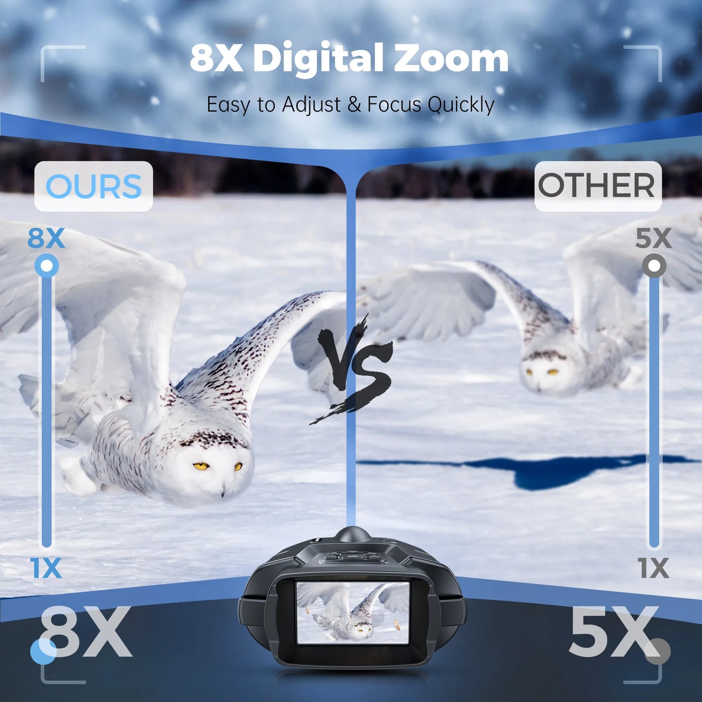 Letcmoi 4K Night Vision Binoculars Infrared Goggles