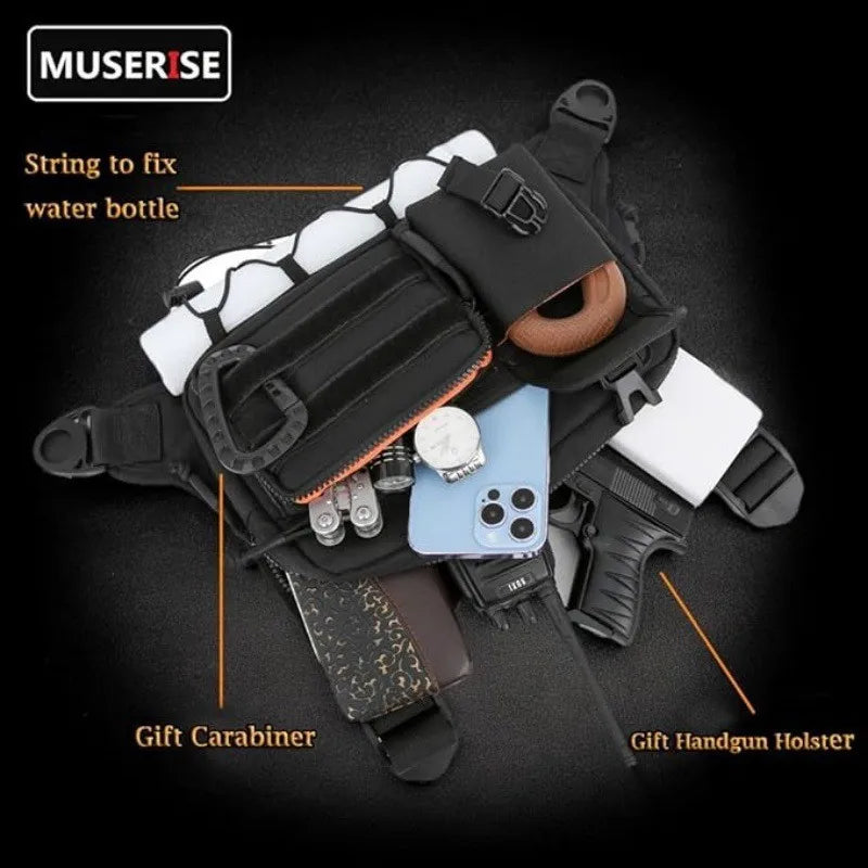 CN Outdoor Tactical Chest Bag EDC Chest Pack For Cycling