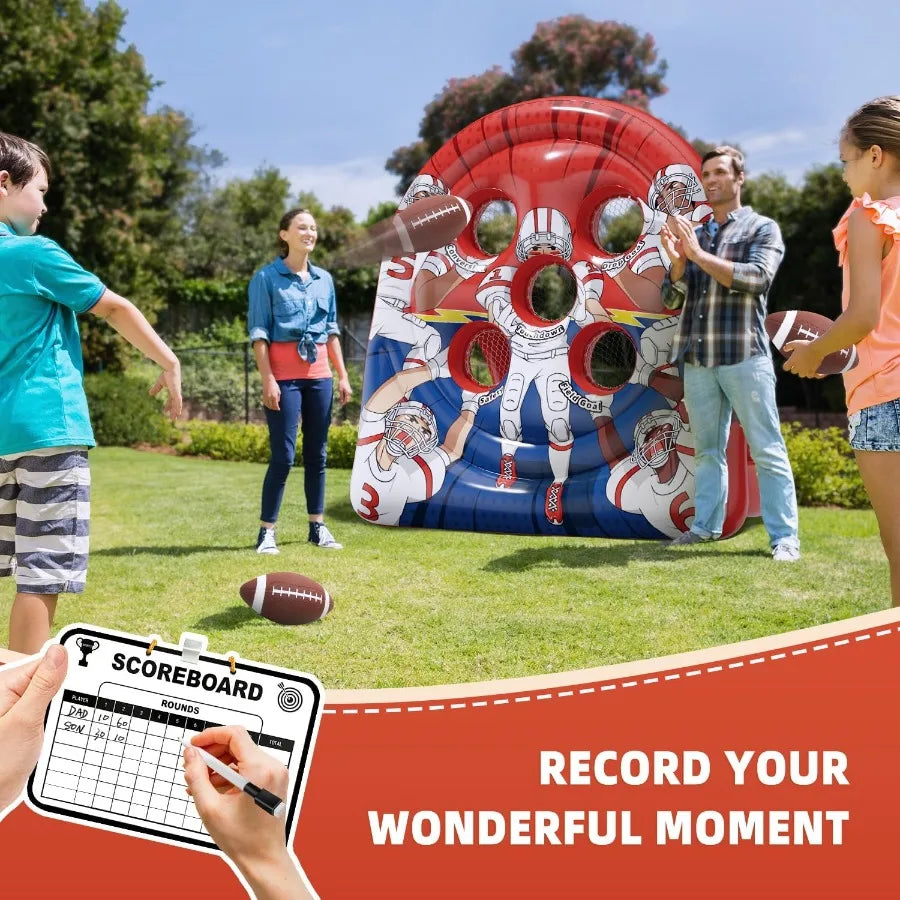 Inflatable Football Target Toss Game for Carnival Party by Design