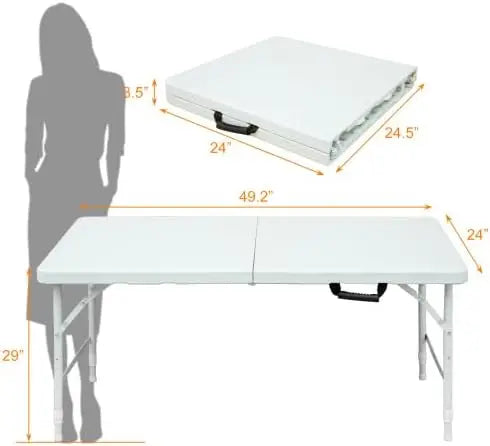 Twister Ck Portable Folding Table Adjustable Height