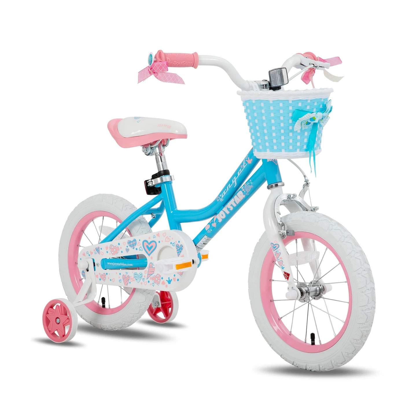 Joystar Girls Bike With Basket And Training Wheels
