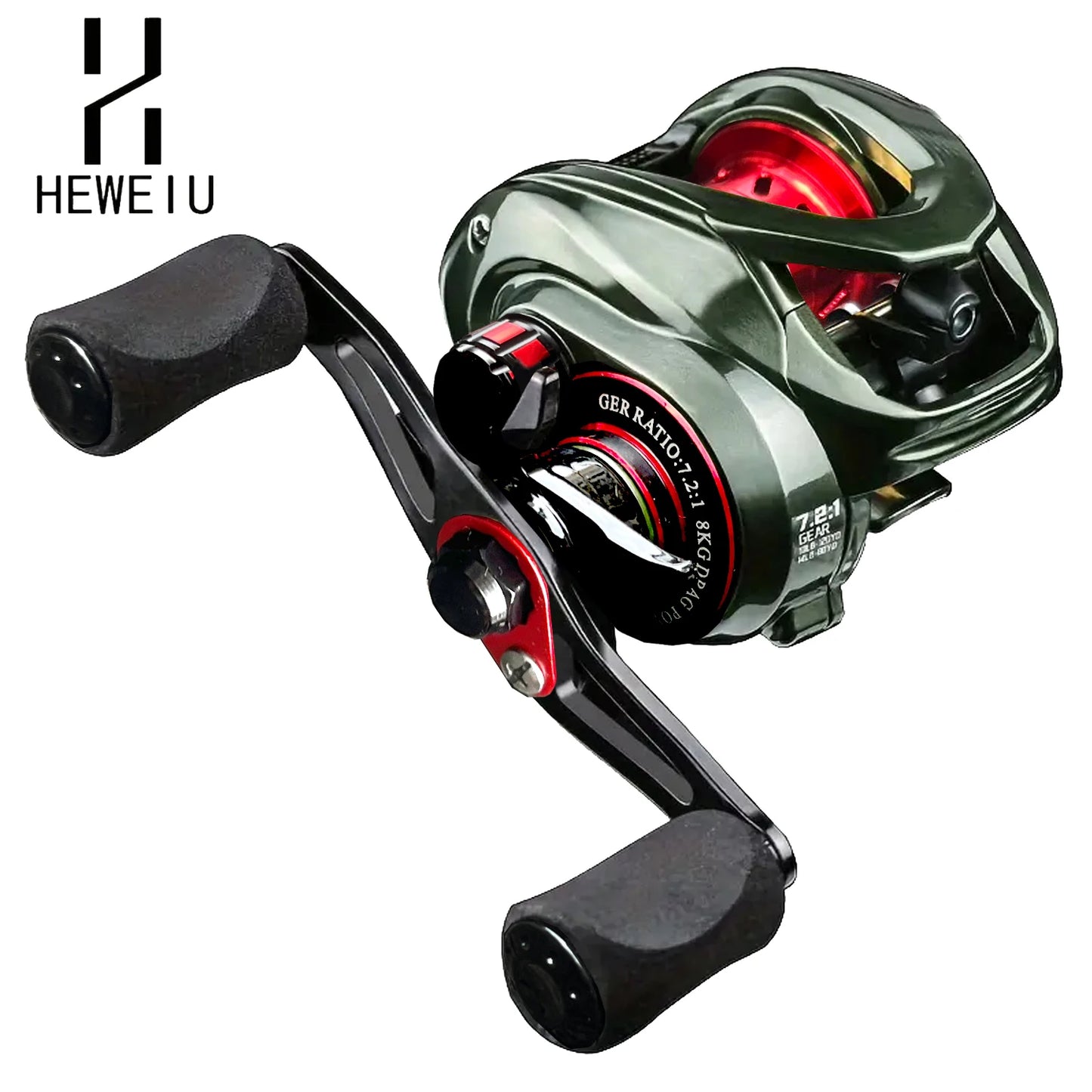 HEWEIU Baitcasting Fishing Reel For Saltwater And Freshwater