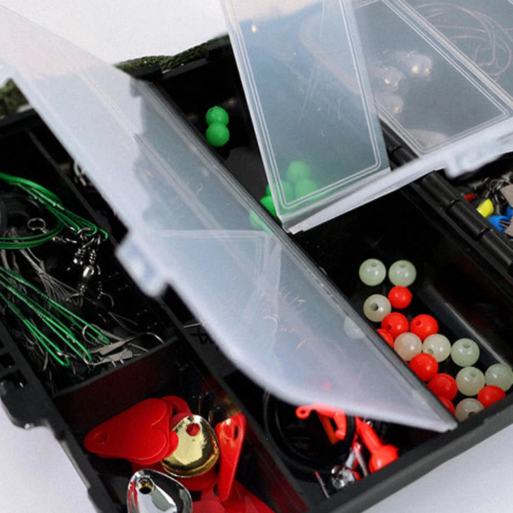 Shunmaii Fishing Tackle Kit Hooks Sinkers Swivels Gear