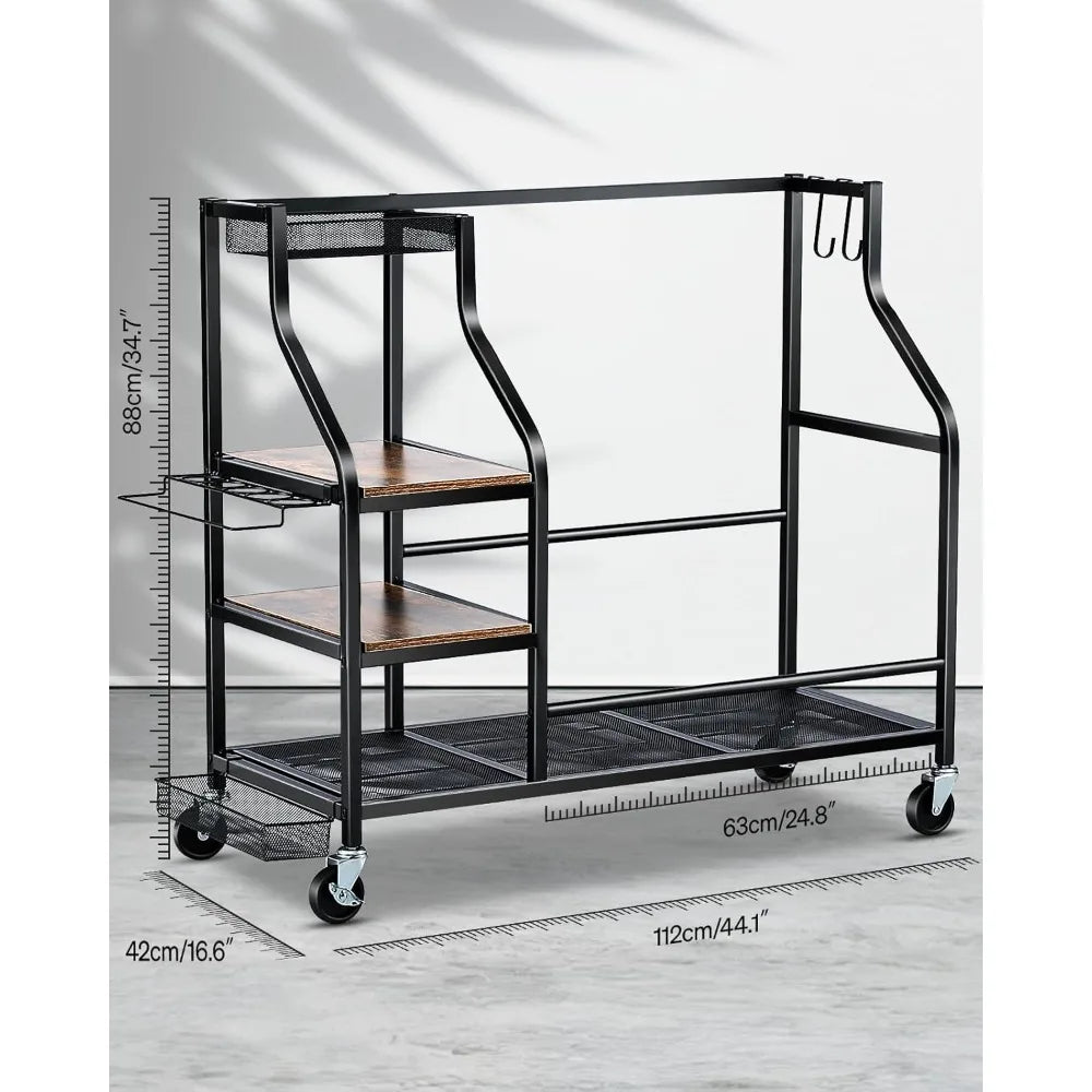 Golf Bags Storage Organizer Stand For Golf Equipment