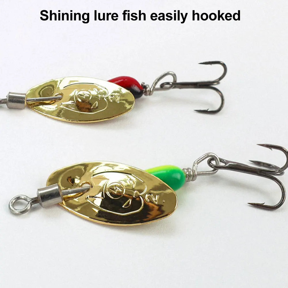 Metal Spinner Spoon Fishing Lures Pack For Carp Bass Pesca