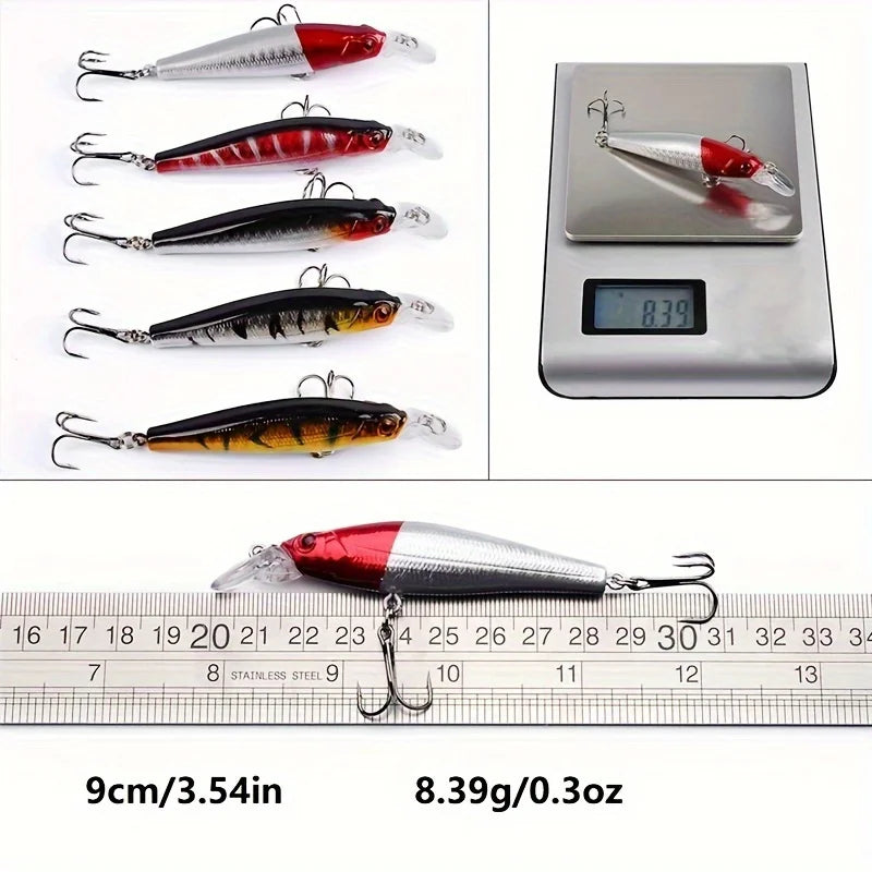 Multifunctional Fishing Lure Kit With Hooks And Spinners