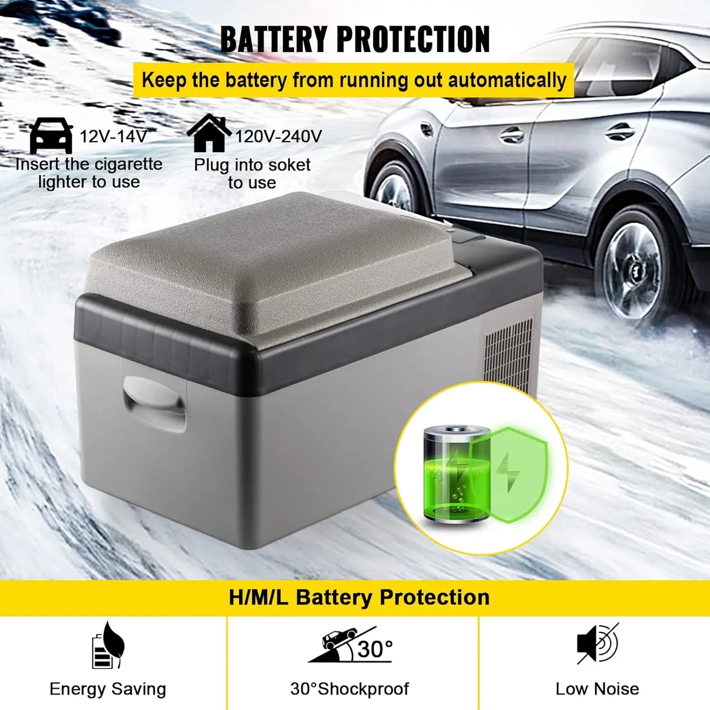 Portable Electric Refrigerator With App