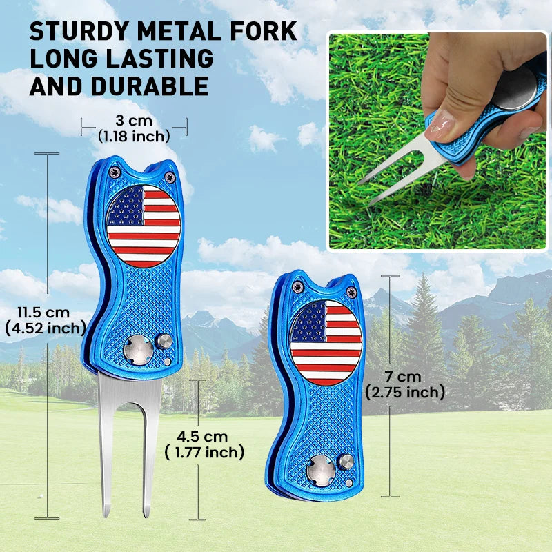 Hign-concerned Golf Divot Tool and Ball Marker Switchblade