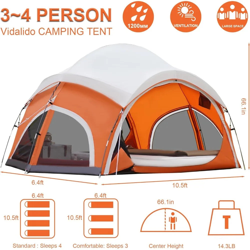 Pro Gear Sporting Goods Waterproof Tent With Mesh Doors