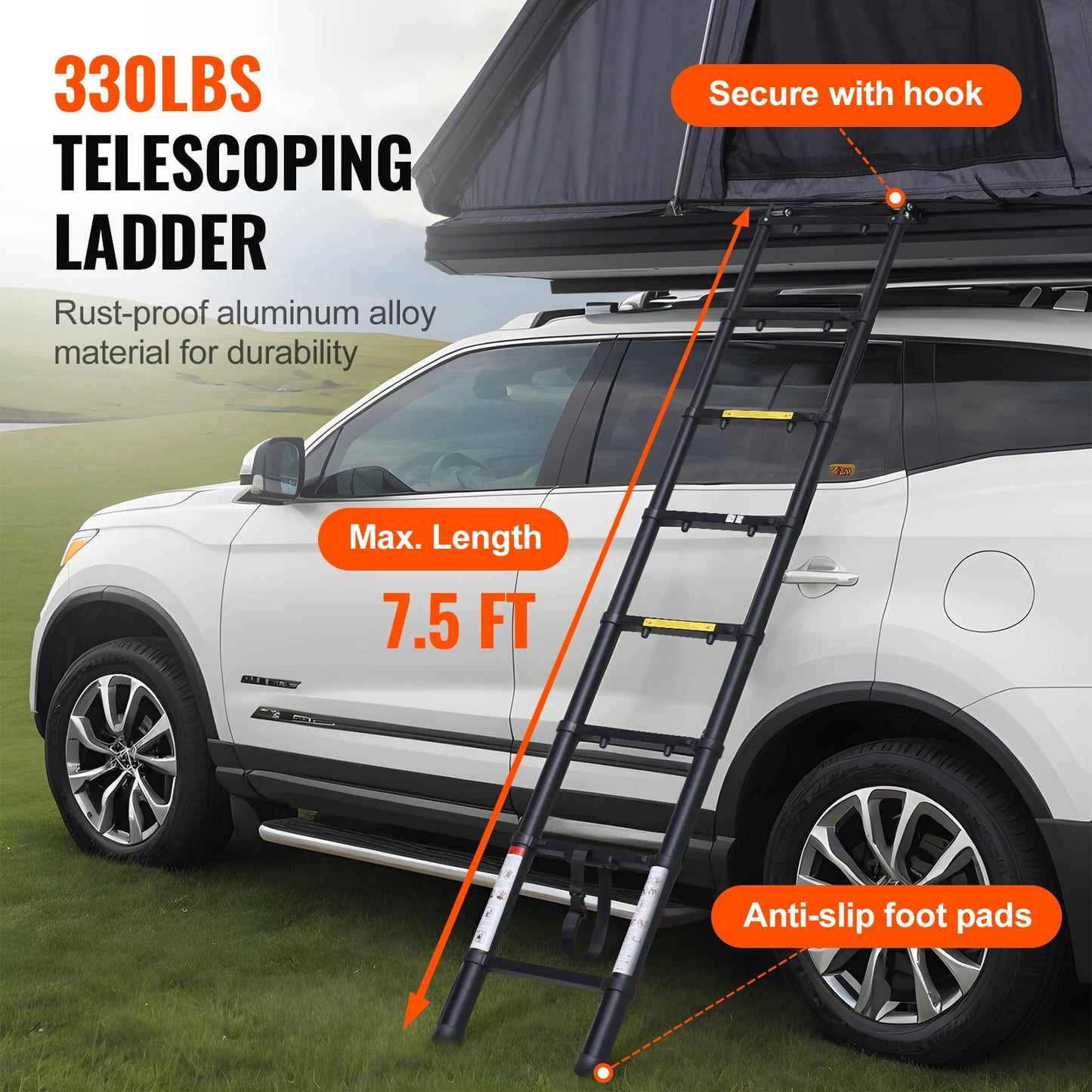 SucceBuy Rooftop Tent Hardshell Waterproof For SUVs