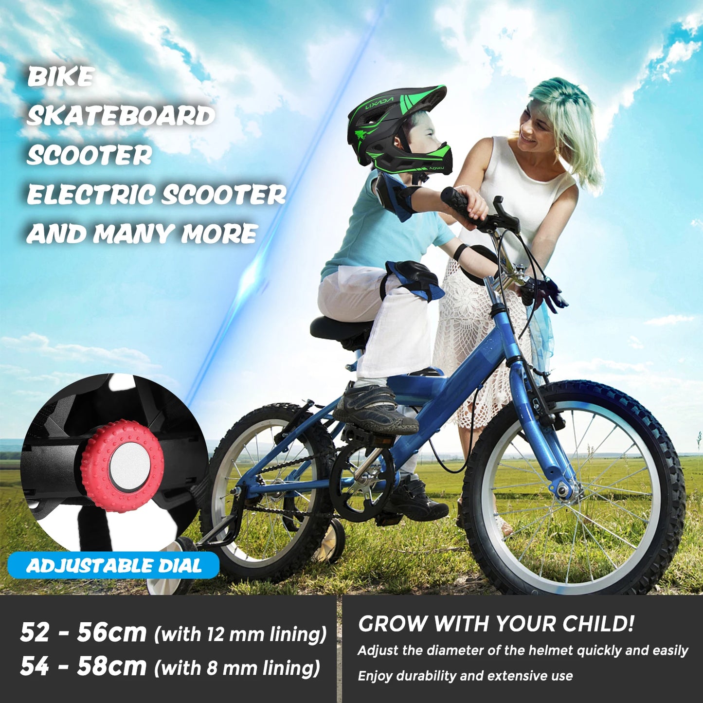 Hilitand Kids Bicycle Helmet for Sports Safety