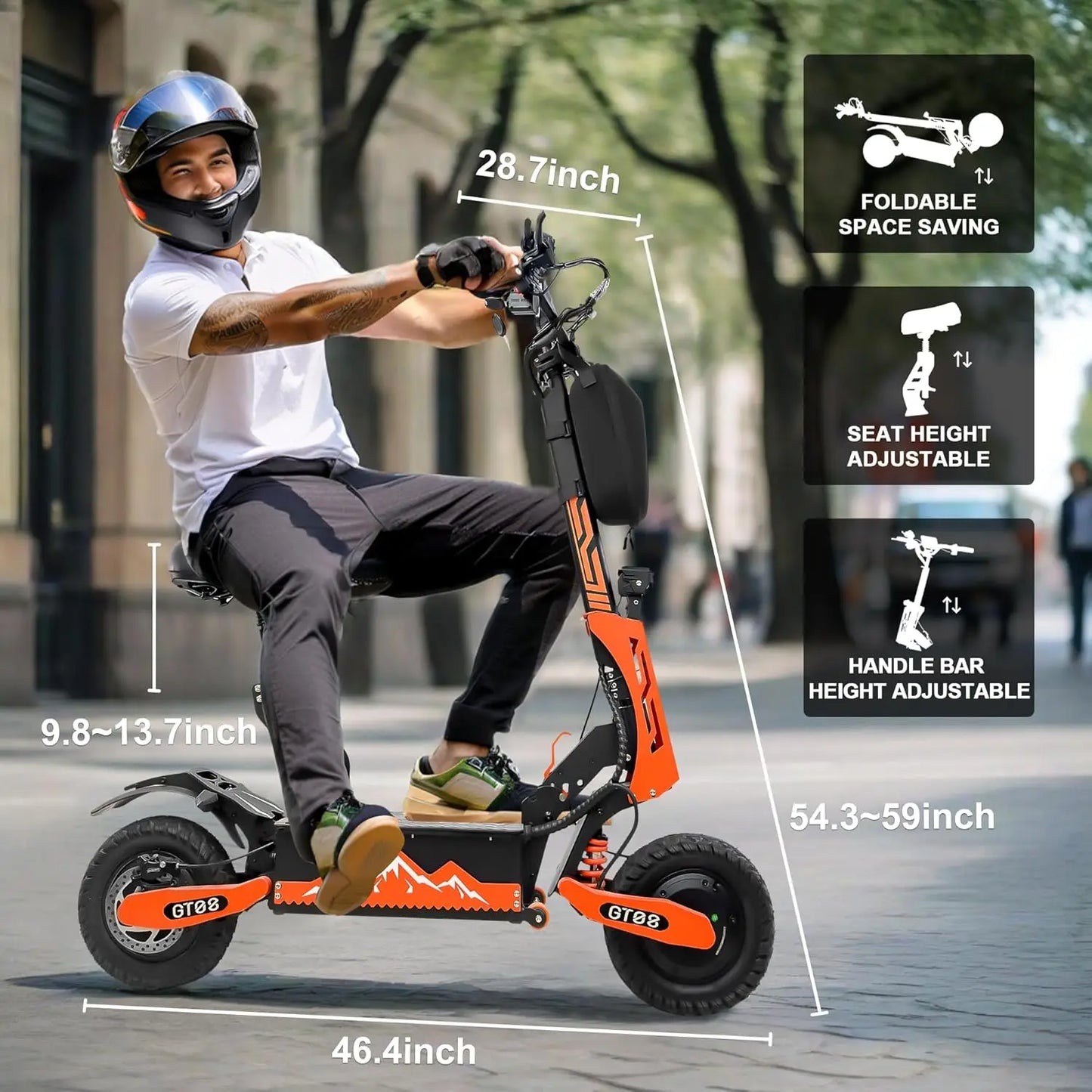 GT08 Electric Scooter 5600W Dual Motor Off Road Range