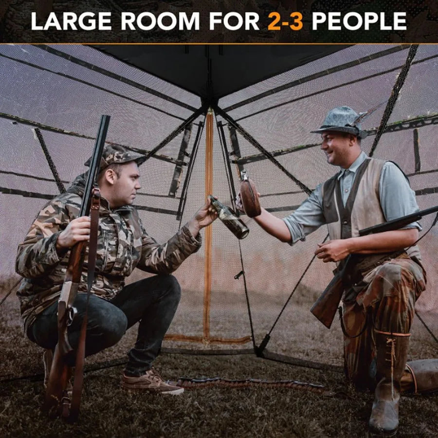 Electric 360 One Way See Through Ground Hunting Blind Deer
