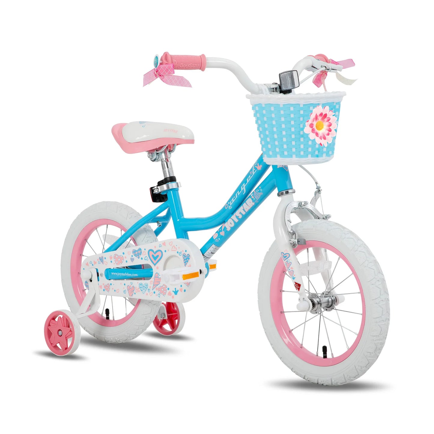 Joystar Girls Bike With Basket And Training Wheels