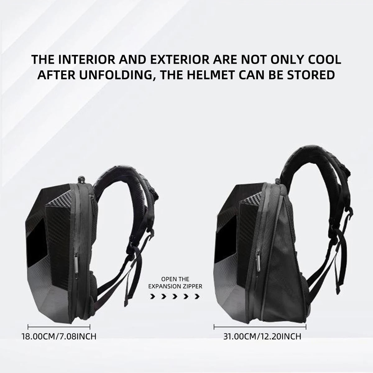 LED Motorcycle Riding Backpack With App