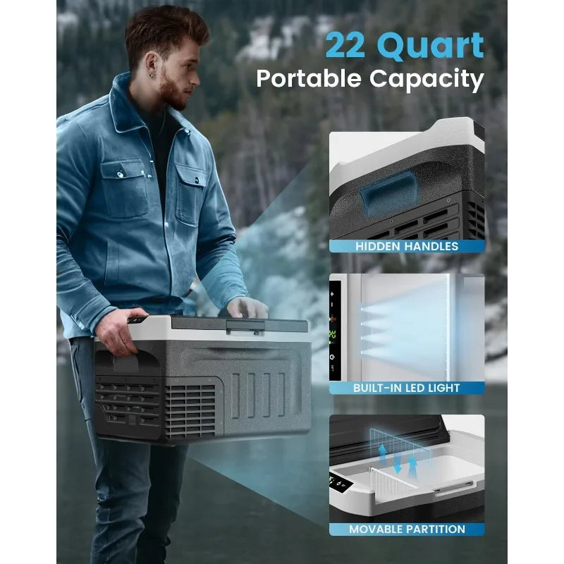 Pro Gear Sporting Goods 12V Portable Refrigerator Outdoors