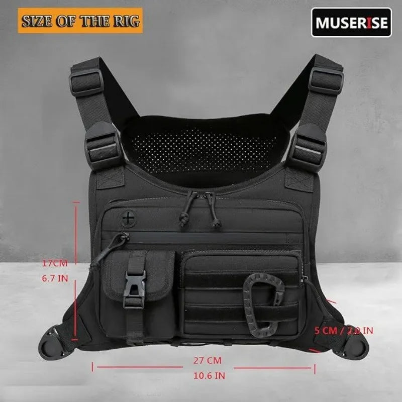 CN Outdoor Tactical Chest Bag EDC Chest Pack For Cycling