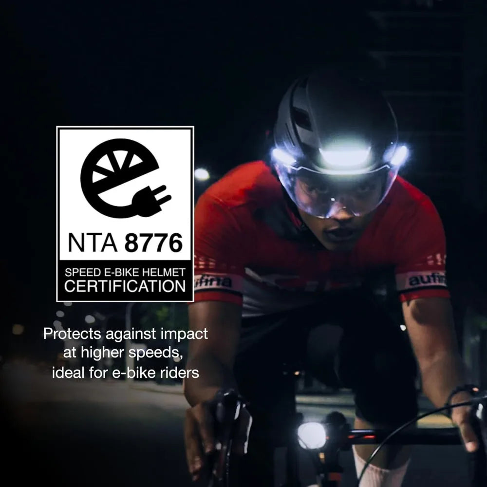 Smart Bike Helmet With LED Lights And App