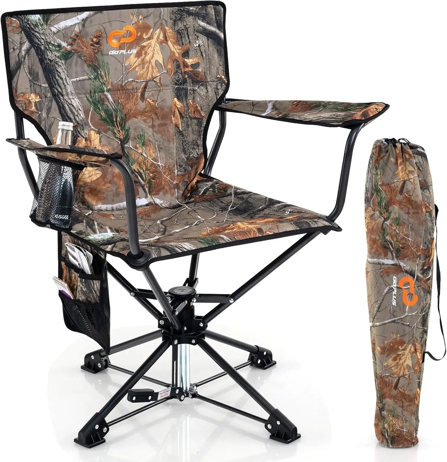 Angduo Swivel Hunting Chair Cup Holder 360 Folding Blind