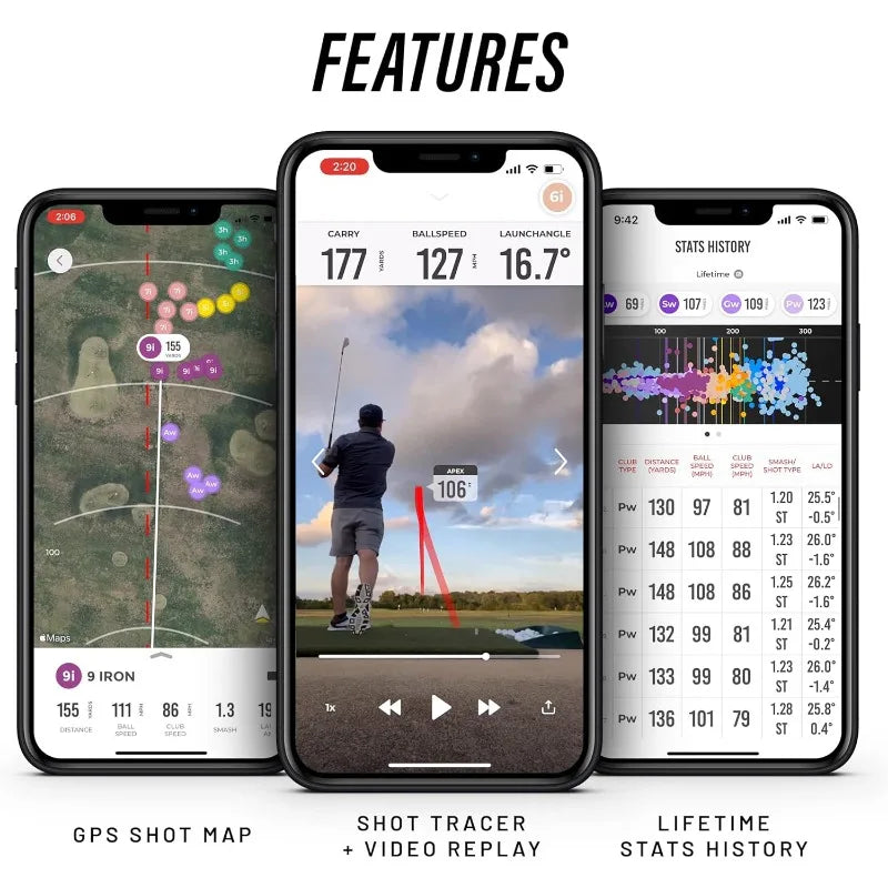 YTYINH Mobile Launch Monitor Golf With GPS And Shot Trace