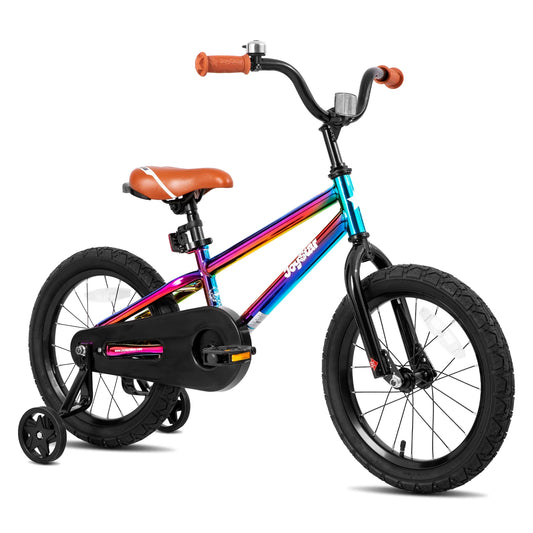 JOYSTAR Kids Bike for Boys and Girls Ages 2 To 9 with Training Wheels BMX Style Durable Steel Frame