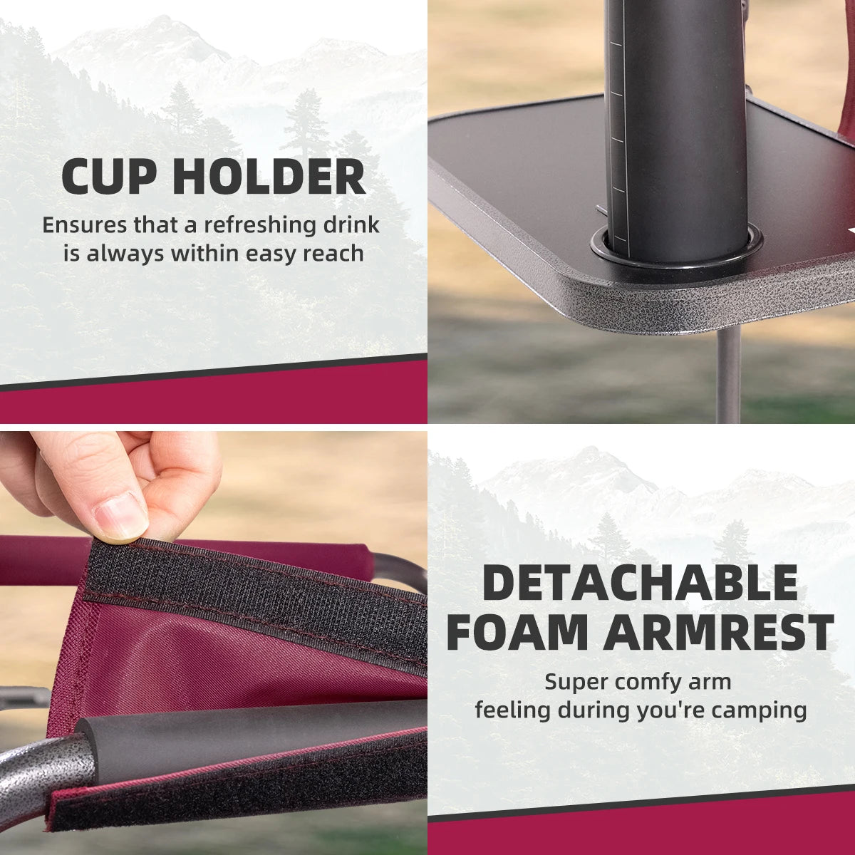 Tisetrail Director Camping Chair With Cooler Bag And Tray