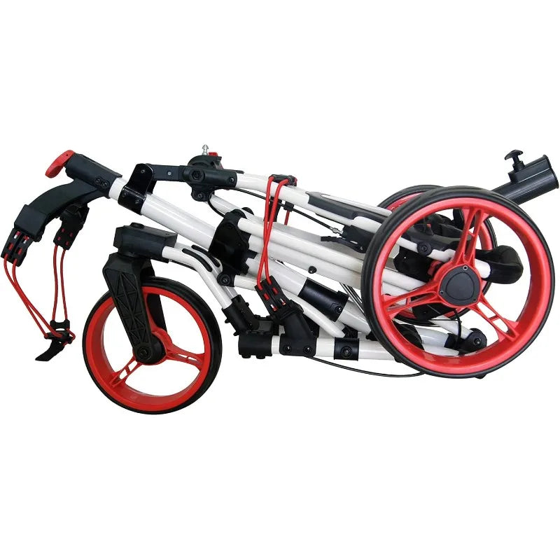 YTYIN Golf Push Cart 3 Wheel With 360 Front Wheel Folding