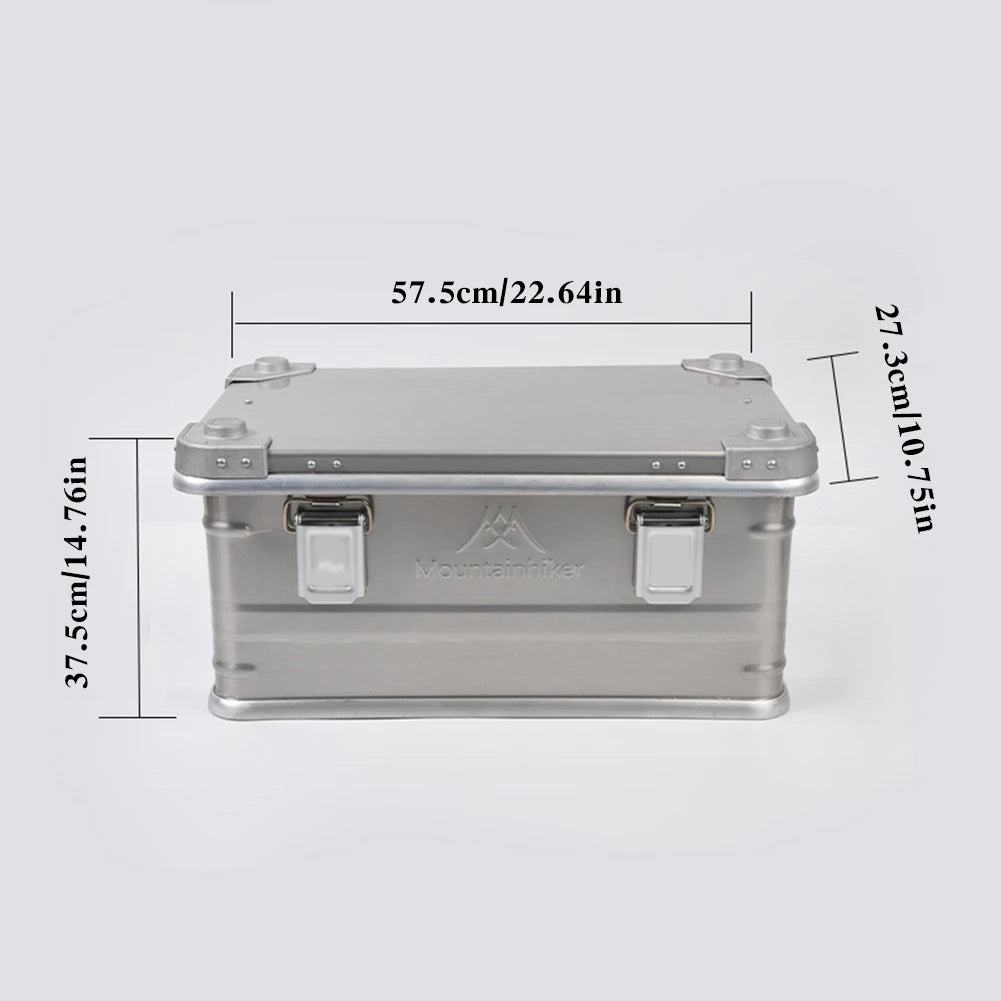 Hard Aluminum Alloy Camping Storage Case Trunk Organizer