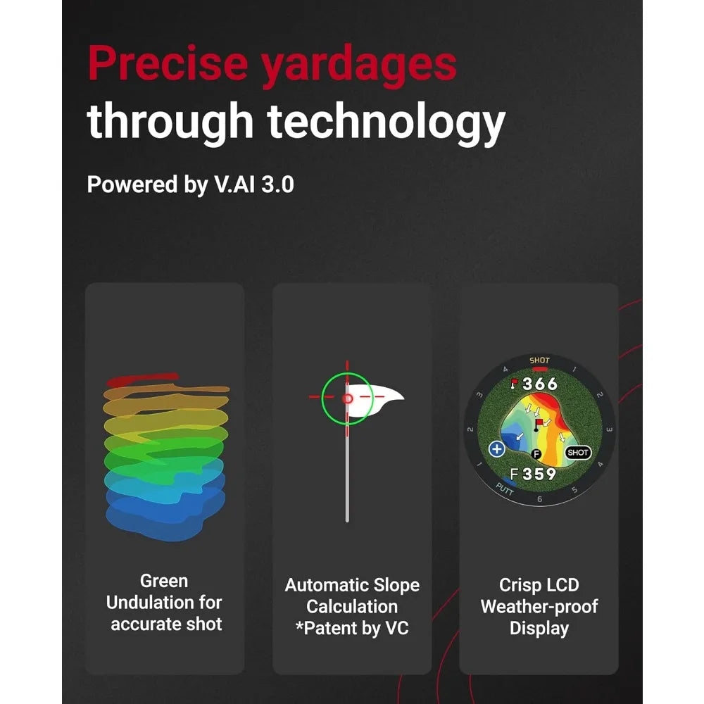 T9 Premium GPS Golf Watch Slope Mode Course View Color