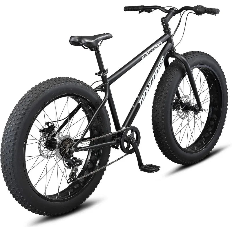YTYIN Fat Tire Mountain Bike Steel Frame Suspension