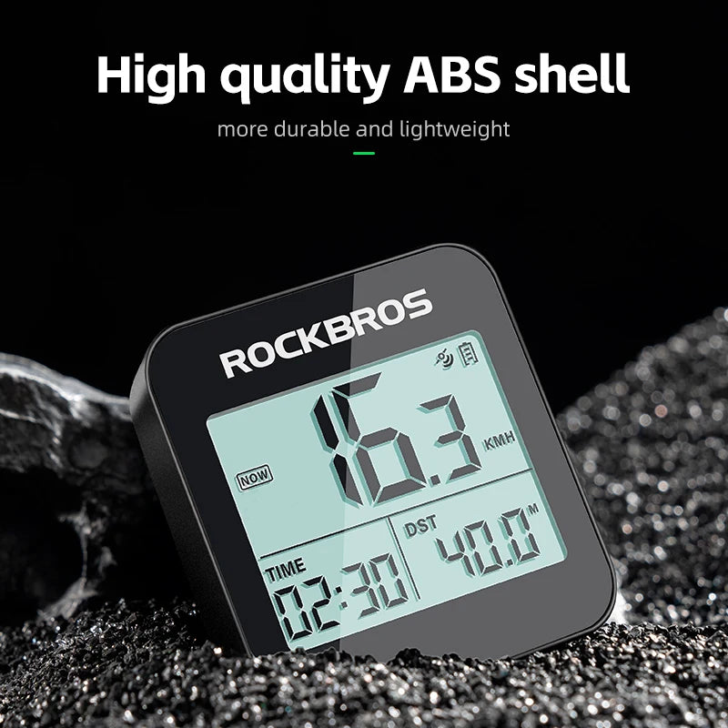 RockBros GPS Bike Computer Waterproof Wireless Speedometer