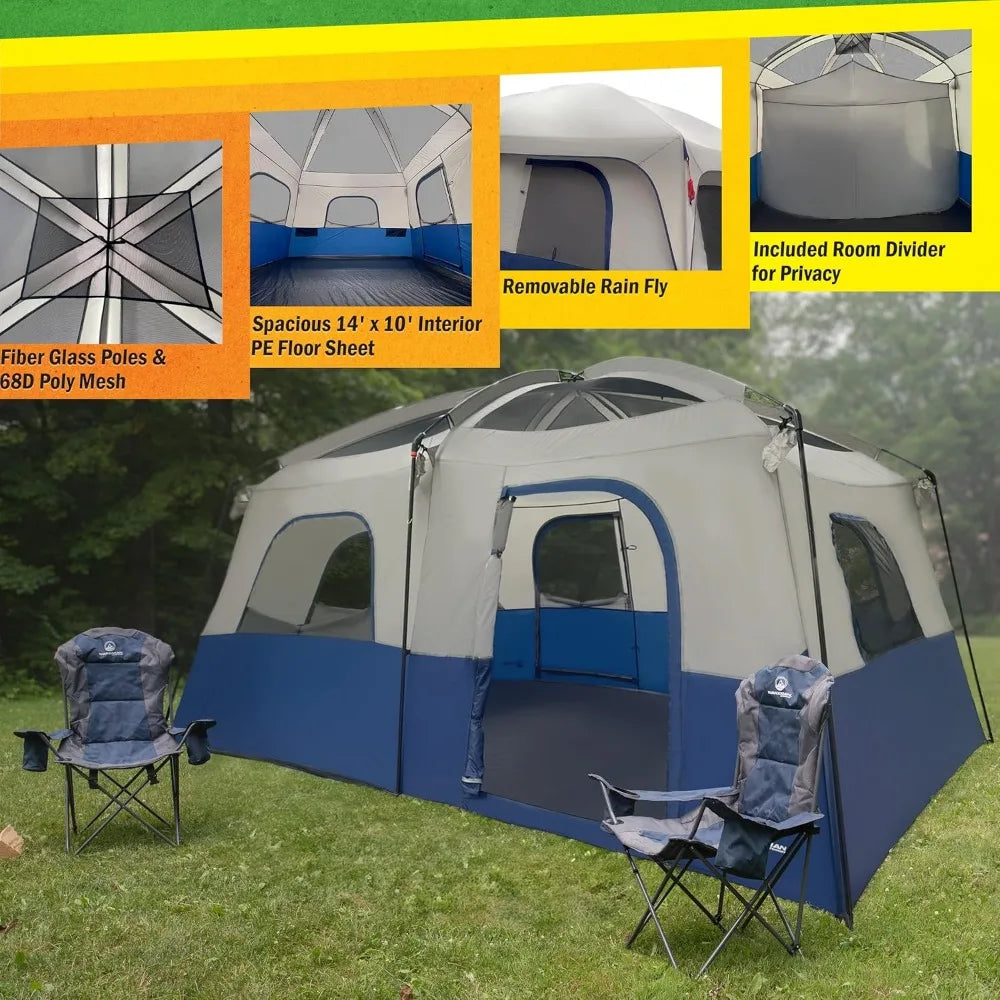 Pro Gear Sporting Goods 10 Person Tent With Room Divider