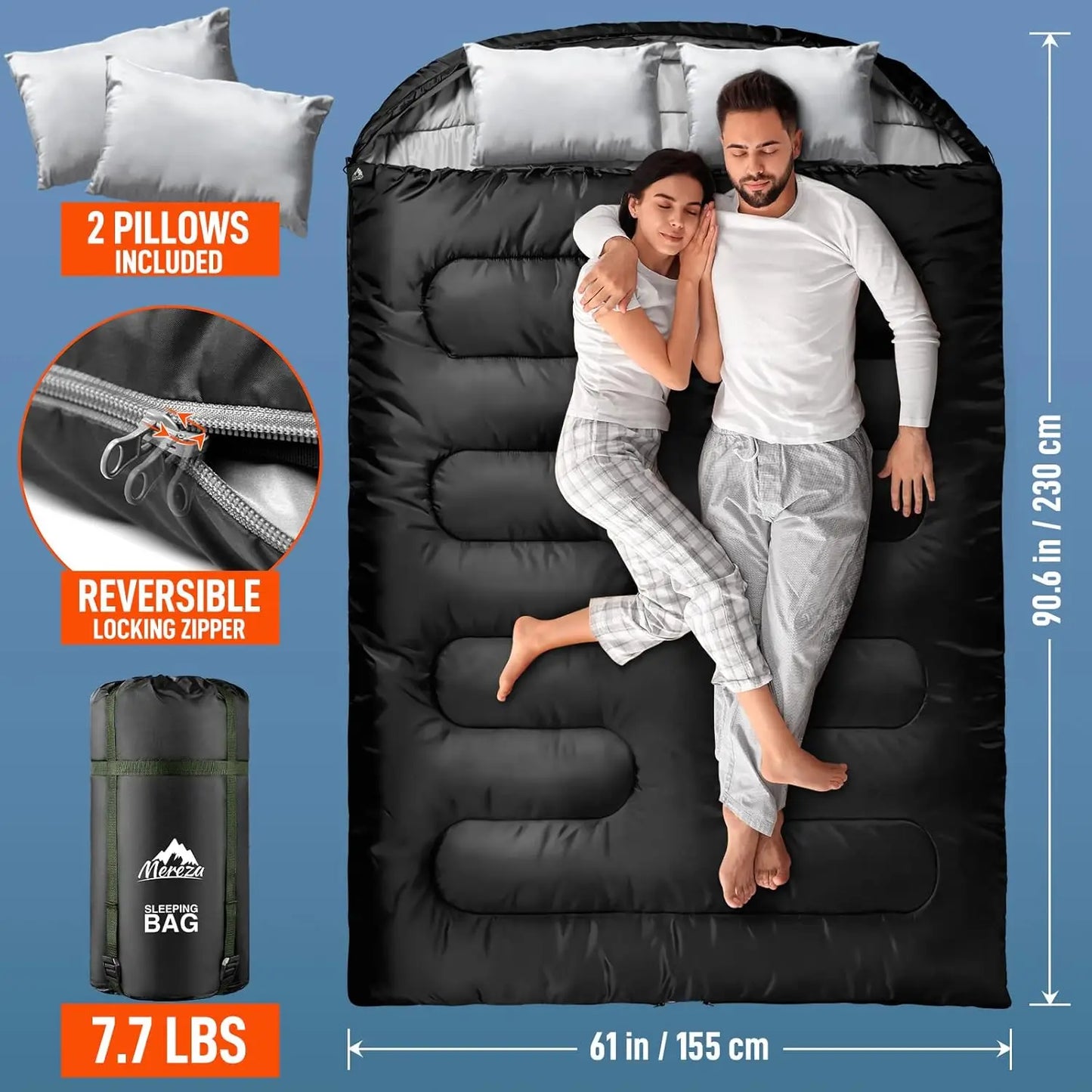 Guangdong Double Adult Sleeping Bag For Camping All Season