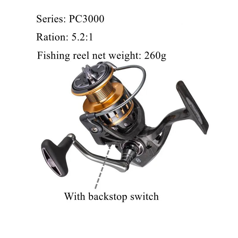 High Torque Spinning Fishing Reel 13 1 BB CNC Aluminum