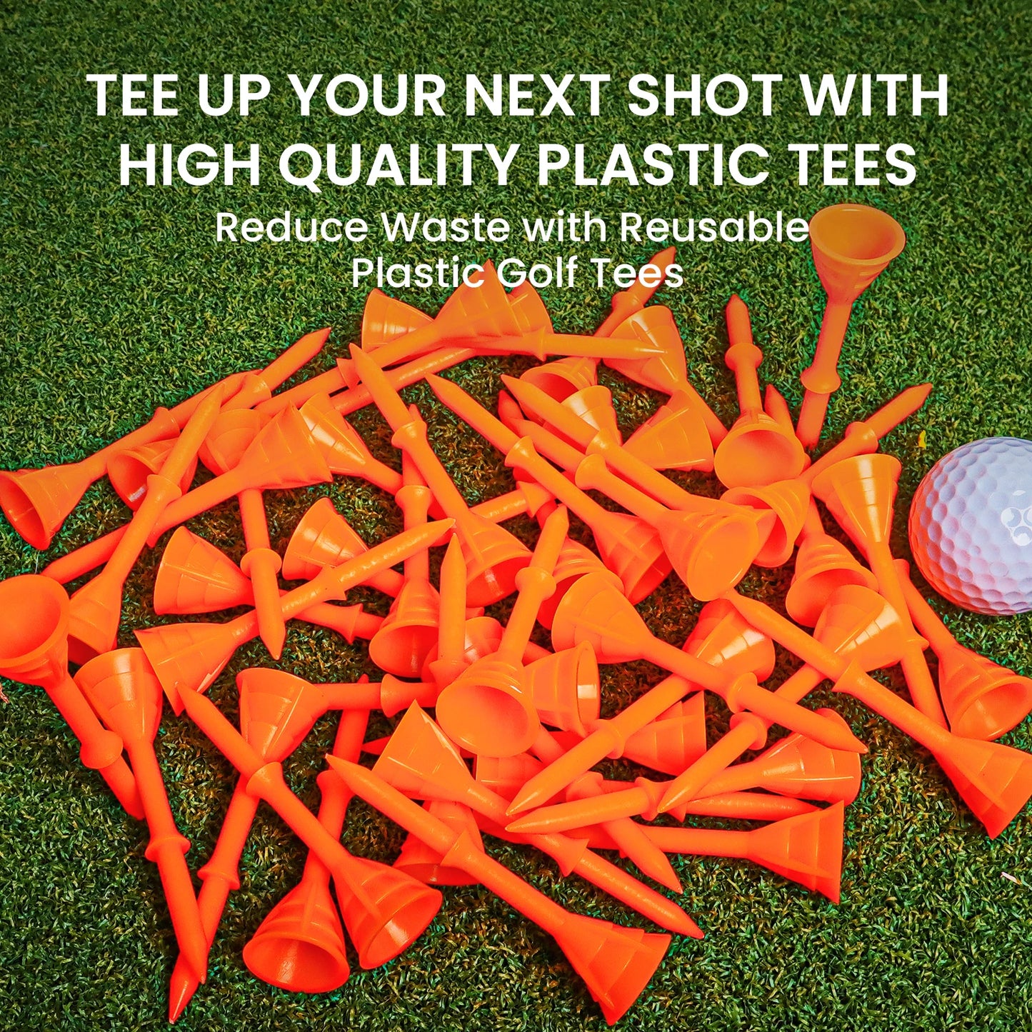 Hign-concerned Golf Tees Plastic Upgrade Unbreakable