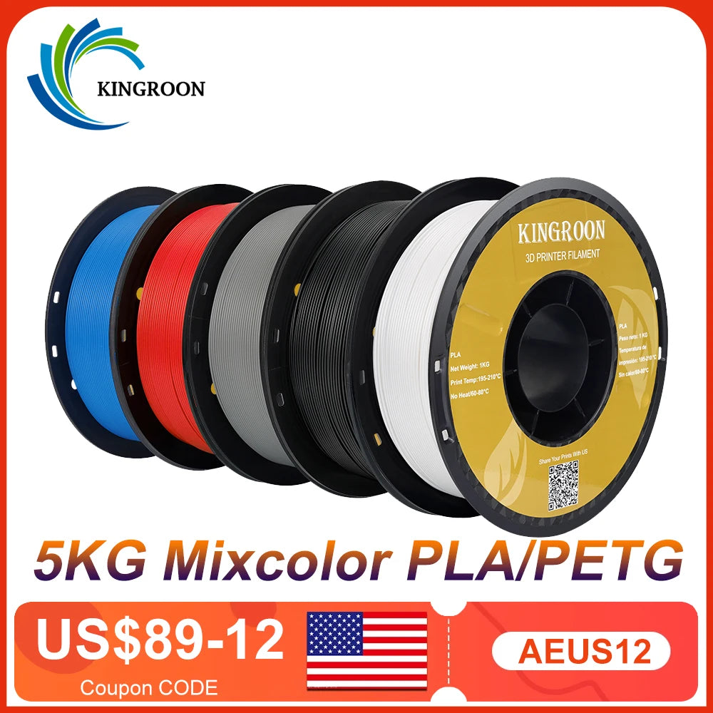 Kingroon High Quality PLA Filament Eco Friendly 3D Printing